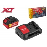 Набор аккумулятор 4 А*ч и зарядное устройство 1х2 А WORTEX ALL1 в кор. МЕГА АКЦИЯ
(18.0 В, 4.0 А*ч, индикатор заряда, обрезиненный корпус, зарядное: 1 слот, 2 А.)