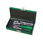 Набор головок 1/4" 4,5-13мм 27предм. 6гр. TOPTUL (GCAD2701)