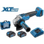 Аккум. углошлифмашина BULL CSG 1812 R Xcase, XLTpro, БЕСЩЕТ, 125 мм, рег. об., 8000 об/мин, 2х4 А*ч
(рег. об.)