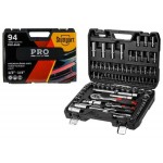 Набор головок и бит 94пр. 1/4",1/2" PRO STARTUL STUTTGART (PRO-094S)
(6 граней)