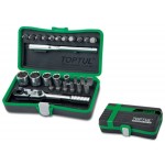 Набор головок и бит 1/4" 6-13мм 27предм. 6гр. TOPTUL (GADW2701)