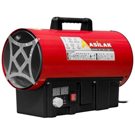Нагреватель воздуха газовый ASILAK SLG-30000T прям., 30 кВт, термостат, переносной
(Мощность 30кВт; Производительность 650 м3/ч; Тип газа: Пропан; Термостат)