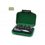 Набор головок MINI 1/4" 4-13мм 13предм. 6гр. TOPTUL (GABW1301)