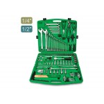 Набор слесарного инстр-та в чем. 130предм. 1/4",1/2" 6гр. TOPTUL  (GCAI130T0
)