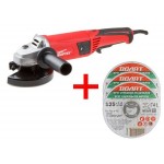 Одноручная углошлифмашина WORTEX AG 1213 в кор.+ АКЦИЯ!
(3 отрезных круга ВОЛАТ в подарок!)