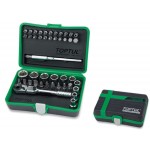 Набор головок MINI 1/4" 45предм. 6гр. TOPTUL (GADW4501)