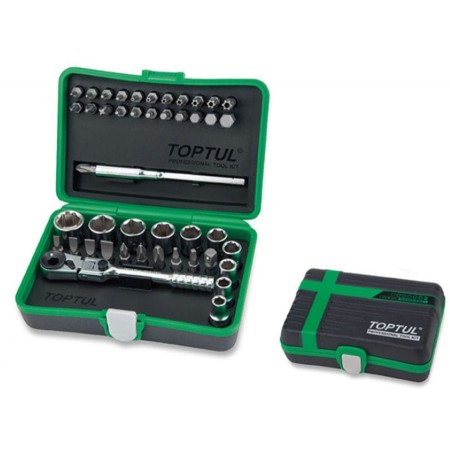 Набор головок MINI 1/4" 45предм. 6гр. TOPTUL (GADW4501)