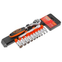 Набор головок 1/4" 4-13мм 12предм. PRO STARTUL (PRO-01214)
(6 граней)