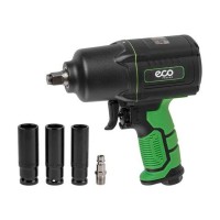 Пневмогайковерт 1/2" ECO AIW-1500S
(1300/1700 Нм (закр./откр.); 3 ступени крут.мом.; twin hammer; 7000 об/мин; композитный корпус)