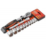 Набор головок 3/8" 10-24мм 12предм. PRO STARTUL (PRO-41238)
(пласт. подвес, 6 граней)
