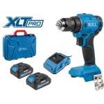 Аккум. дрель-шуруповерт BULL SR 1803 в чем. XLTpro БЕСЩЕТ., 2x2 А*ч, 18 В, 45 Н*м, БЗП 10 мм
(шурупы до 10 мм)