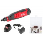Аккум. гравер WORTEX MG 1213 ELi в кор.+ аксессуары
(12 В,  1 акк., 1.3 А/ч Li-Ion, 5000-25000 об/мин, макс. цанга 3,2 мм + 50 аксесс., кор.)