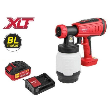 Аккум. краскораспылитель WORTEX CPS 1808 в кор. ALL1 МЕГА АКЦИЯ БЕСЩЁТ.ДВИГ., 18 В, 1 акк., 4 Ач, 10
(БЕСЩЁТ.ДВИГ., 18 В, 1 акк., 4 Ач, ЗУ, 1000 мл/мин, 0.8 л бак, 2.6 мм сопло, 50 DIN)