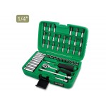 Набор головок 1/4" 4-13мм 46предм. 6гр. TOPTUL (GCAI4601)