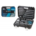 Набор головок и ключей 82пр. 1/4",1/2" PRO STARTUL LE MANS (PRO-082L)
(6 граней)