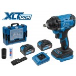 Аккум. ударный гайковерт BULL SC 1804 Xcase, XLTpro, БЕСЩЕТ., 18 В, 400 Н*м, 1/2", 2х4 А*ч, з/у 4 А
(вес 2.0 кг)
