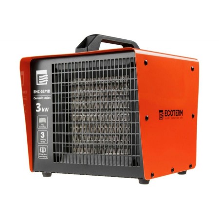 Нагреватель воздуха электр. Ecoterm EHC-03/1D
(кубик, 3 кВт, 220 В, термостат, керамический элемент PTC)