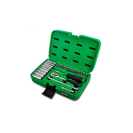 Набор головок 1/4" 4-13мм 24предм. 6гр. TOPTUL (GCAI2403)