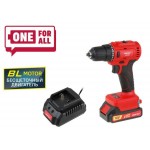 Аккум. дрель-шуруповерт WORTEX BD 1815-1 DLi в чем. ALL1 БЕСЩЕТ, 18 В, 50 Н*м, 1х1.5 А*ч, БЗП 10 мм
(шурупы до 9 мм)
