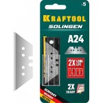 KRAFTOOL А24, 5 шт., лезвия трапециевидные SG-A24 09625-S5_z02