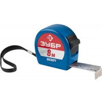 ЗУБР 8 м х 25 мм, алюм. корпус, нейлон. покрытие, рулетка ЭКСПЕРТ 34058-08-25 Профессионал ЗУБР 8 м х 25 мм, алюм. корпус, нейлон. покрытие, рулетка ЭКСПЕРТ 34058-08-25 Профессионал