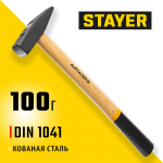 STAYER 100 г, молоток слесарный с деревянной рукояткой 2002-01