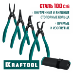 KRAFTOOL 4 шт., 180 мм, набор съемников стопорных колец Grand-4 22812-H4