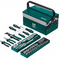 KRAFTOOL  GRAND-99, 99 предм., (1/2"+1/4"), Универсальный набор инструмента (27978-H99)