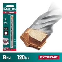 KRAFTOOL 8 х 120 мм, 3-х гранный хвостовик, сверло по бетону EXTREME 29166-120-08