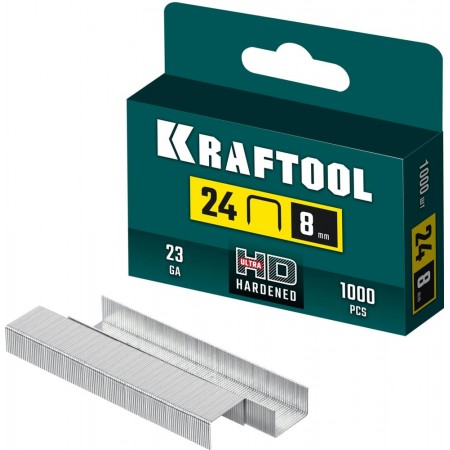 KRAFTOOL  8 мм, тип 24, 1000 шт, скобы для плайера (31724-08)