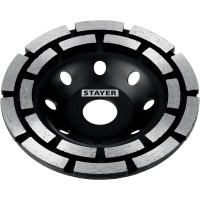 STAYER Double d 125 мм, Двухрядная алмазная чашка (33381-125_z02)