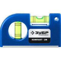 ЗУБР Компакт-М 85 мм, компактный магнитный уровень 34551