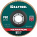 KRAFTOOL d=125x22.2 мм, P 60, круг лепестковый торцевой по нержавеющей стали KERATRON 36598-125-60