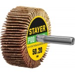 STAYER P100, 50х20 мм, круг шлифовальный лепестковый на шпильке 36607-100