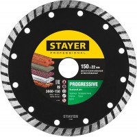 STAYER Ø 150Х22.2 мм, алмазный, сегментный, диск отрезной PROGRESSIVE 3662-150_z02 Professional