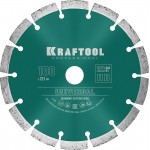 KRAFTOOL Ø 180Х22.2 мм, алмазный, сегментный, по железобетону, высокопрочному бетону диск отрезной UNIVERSAL 36680-180