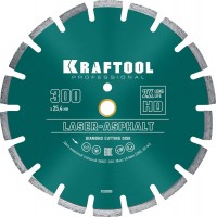 KRAFTOOL Ø 300Х25.4 мм, алмазный, сегментный, по асфальту, диск отрезной LASER-ASPHALT 36687-300