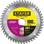 STAYER LAMINATE 180 x 30/20мм 56Т, диск пильный по ламинату, аккуратный рез