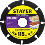 STAYER Ø 115 мм, отрезной диск для УШМ 36860-115