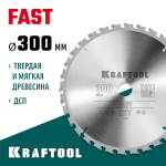 KRAFTOOL Fast 300 х 32 мм 32Т, диск пильный по дереву (36950-300-32)