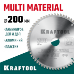 KRAFTOOL Multi Material 200х30мм 60Т, диск пильный по алюминию (36953-200-30)