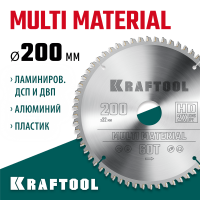 KRAFTOOL Multi Material 200х32мм 60Т, диск пильный по алюминию (36953-200-32)