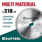 KRAFTOOL Multi Material 210х30мм 64Т, диск пильный по алюминию (36953-210-30)