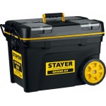 STAYER  BIGPRO, 620 х 370 х 420 мм, (24.5"), пластиковый ящик-тележка для инструментов, Professional (38107-24_z01)