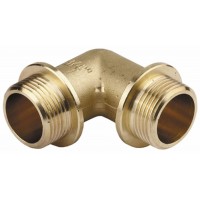 GENERAL FITTINGS 3/4", латунь, "штуцер-штуцер", уголок с упором 51074-S/S-3/4