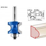 ЗУБР 28.6 x 19 мм, радиус 6.35 мм, фреза полустержневая с подшипником 28722-28.6 Профессионал