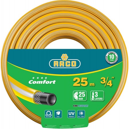 Raco Ø 3/4" x 25 м, 25 атм., 3-x слойный, армированный, шланг поливочный COMFORT 40303-3/4-25_z01