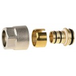 GENERAL FITTINGS 3/4", никелированная латунь, соединитель для металлопластиковых труб 51047-3/4-20