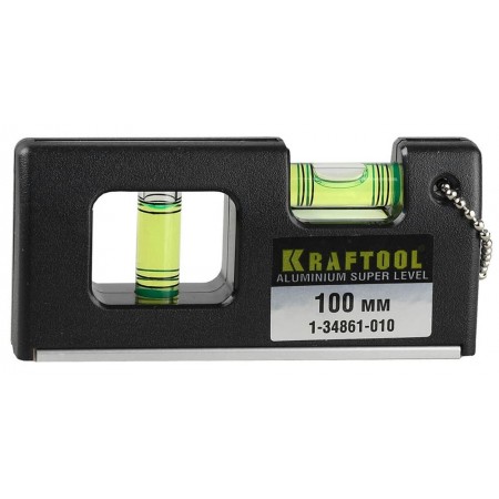 KRAFTOOL 100 мм, мини-уровень с магнитом 1-34861-010