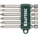 KRAFTOOL 6 шт., 1/4", набор бит  26061-H6